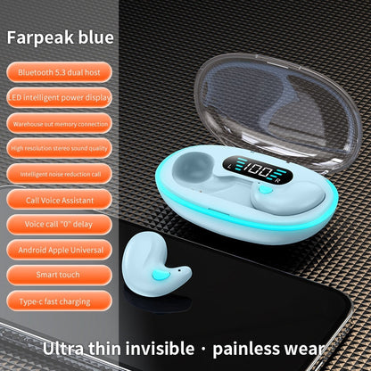 🏆Last 24 hours promotion, 40% to 80% off⏰Thin Waterproof Earbuds for Small Ears: Comfortable for Sleep, Exercise - No Pressure, Low Delay, Long Life