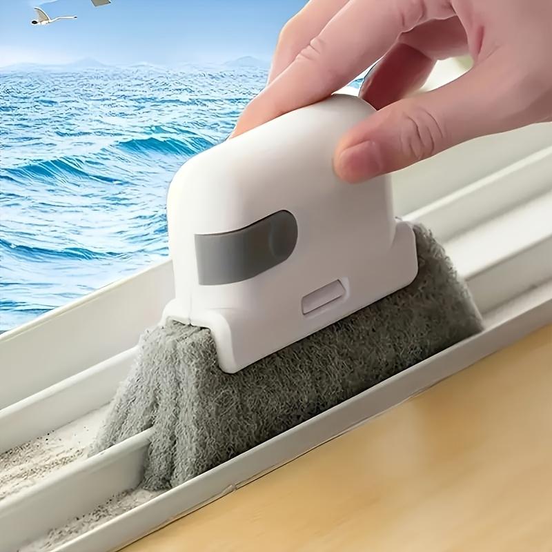 Window Cleaning Brush,Multifucation Groove Cleaning Brush for Household Use, 3 in 1 Window Sliding Door Track Cleaner, Sill, Tile Lines, Shutter, Car Vents, Keyboard, Small Spaces Clean Kit