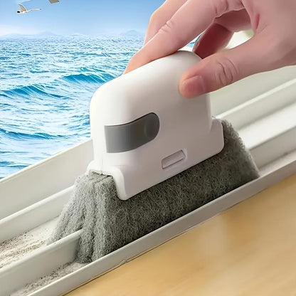 Window Cleaning Brush,Multifucation Groove Cleaning Brush for Household Use, 3 in 1 Window Sliding Door Track Cleaner, Sill, Tile Lines, Shutter, Car Vents, Keyboard, Small Spaces Clean Kit