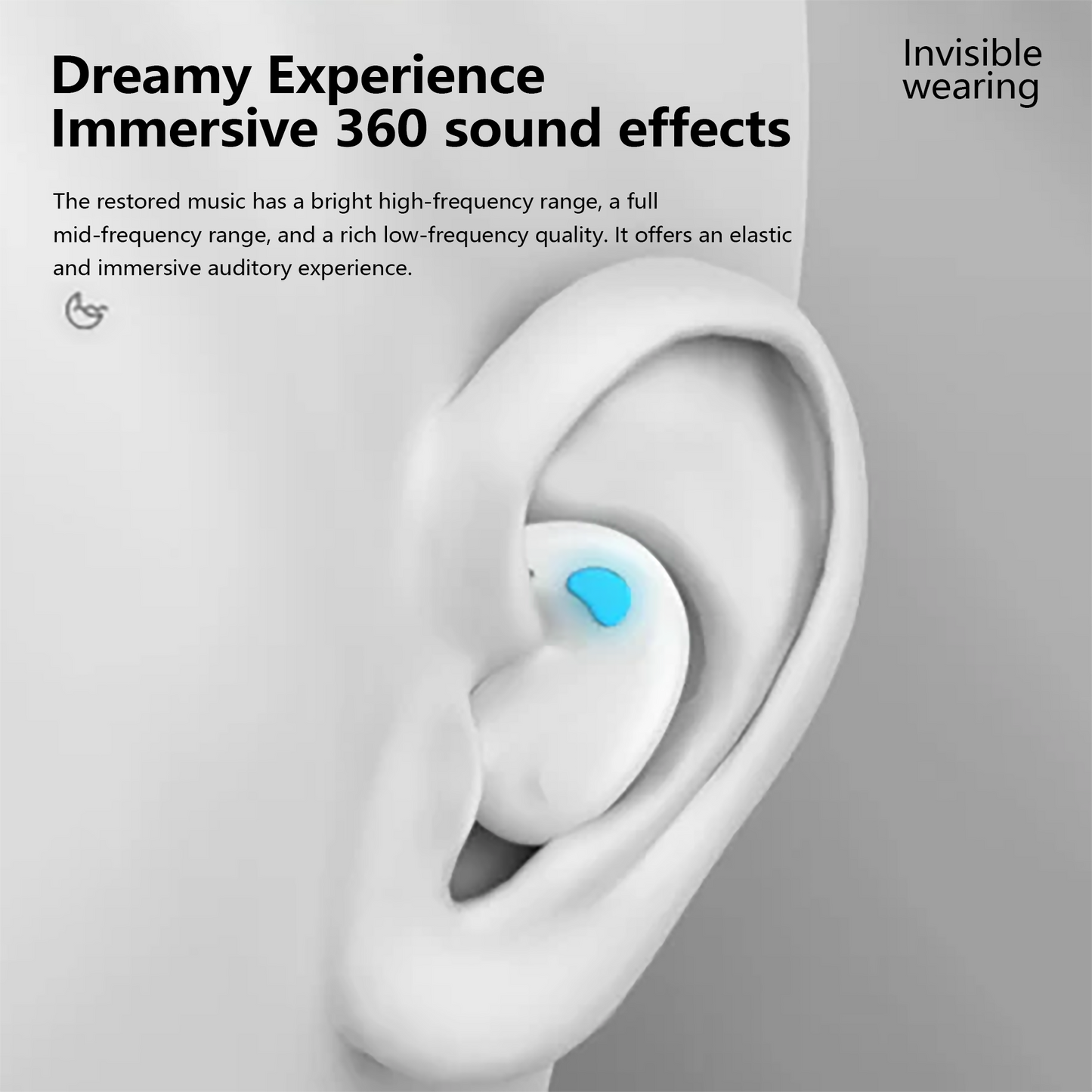 🏆Last 24 hours promotion, 40% to 80% off⏰Thin Waterproof Earbuds for Small Ears: Comfortable for Sleep, Exercise - No Pressure, Low Delay, Long Life