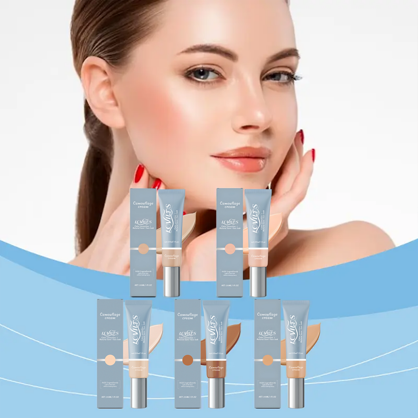 Final 3 Hours: 60%OFF🔥LOVILDS Nourishing Lightweight Foundation Series Thin Moisturizing Brightening Hydrating Non-Cakey Natural Finish