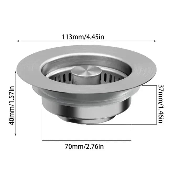 🔥LAST DAY 53% OFF-Upgraded 3 in 1 Kitchen Sink Drain Strainer