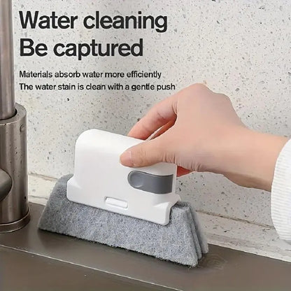 Window Cleaning Brush,Multifucation Groove Cleaning Brush for Household Use, 3 in 1 Window Sliding Door Track Cleaner, Sill, Tile Lines, Shutter, Car Vents, Keyboard, Small Spaces Clean Kit