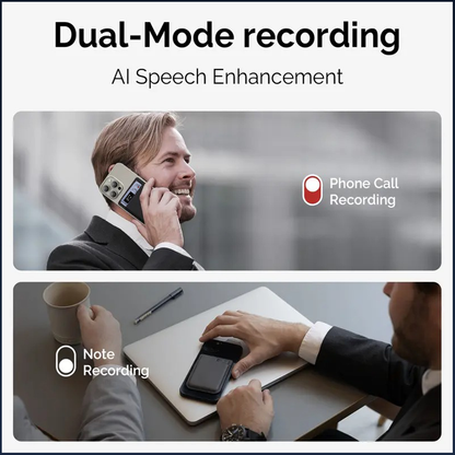 Alisanda  Voice Recorder, Notetaker, Transcribe & Summarize, Support 112 Languages, Audio Recorder for Lectures, Meetings Black