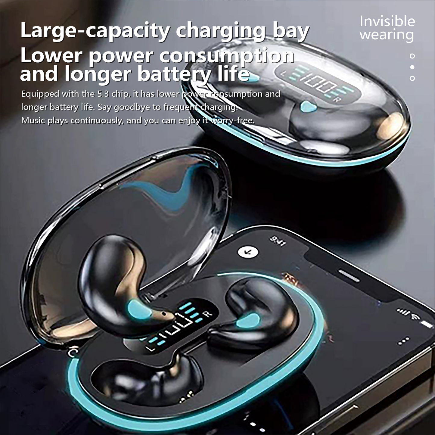 🏆Last 24 hours promotion, 40% to 80% off⏰Thin Waterproof Earbuds for Small Ears: Comfortable for Sleep, Exercise - No Pressure, Low Delay, Long Life