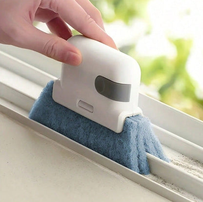 Window Cleaning Brush,Multifucation Groove Cleaning Brush for Household Use, 3 in 1 Window Sliding Door Track Cleaner, Sill, Tile Lines, Shutter, Car Vents, Keyboard, Small Spaces Clean Kit