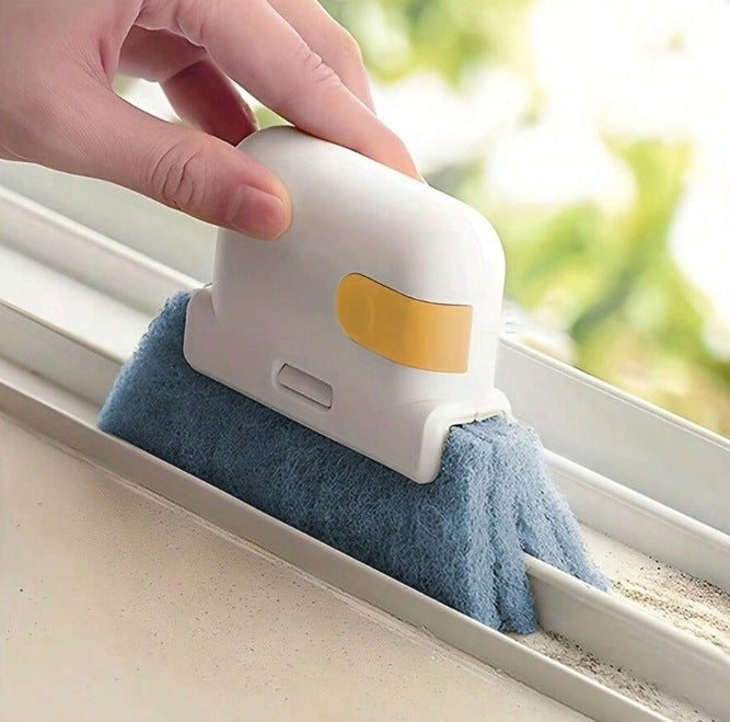 Window Cleaning Brush,Multifucation Groove Cleaning Brush for Household Use, 3 in 1 Window Sliding Door Track Cleaner, Sill, Tile Lines, Shutter, Car Vents, Keyboard, Small Spaces Clean Kit