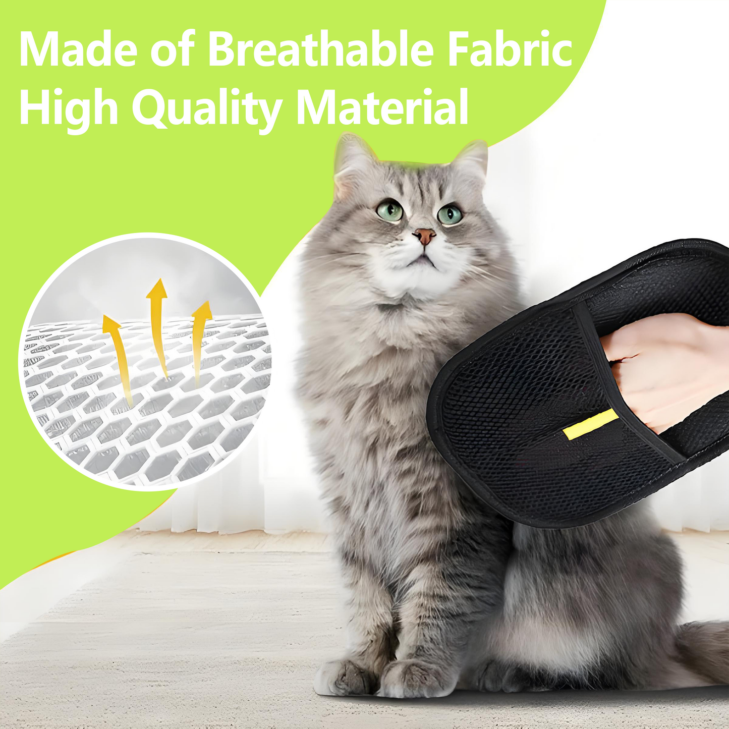 Pet Hair Removal Gloves——Easy grooming and hair removal