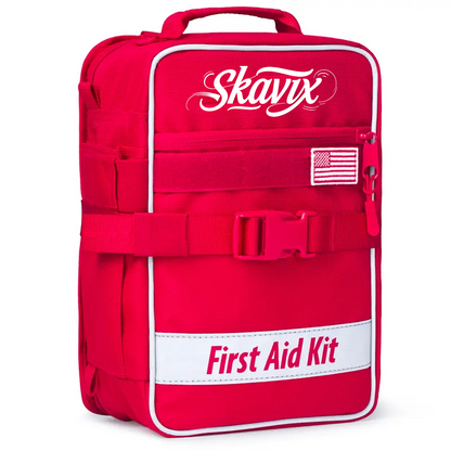 Skavix Large Comprehensive First Aid Kit Ideal for Car, Travel & Home - Emergency Kit for Hiking, Camping, Backpacking and Outdoors
