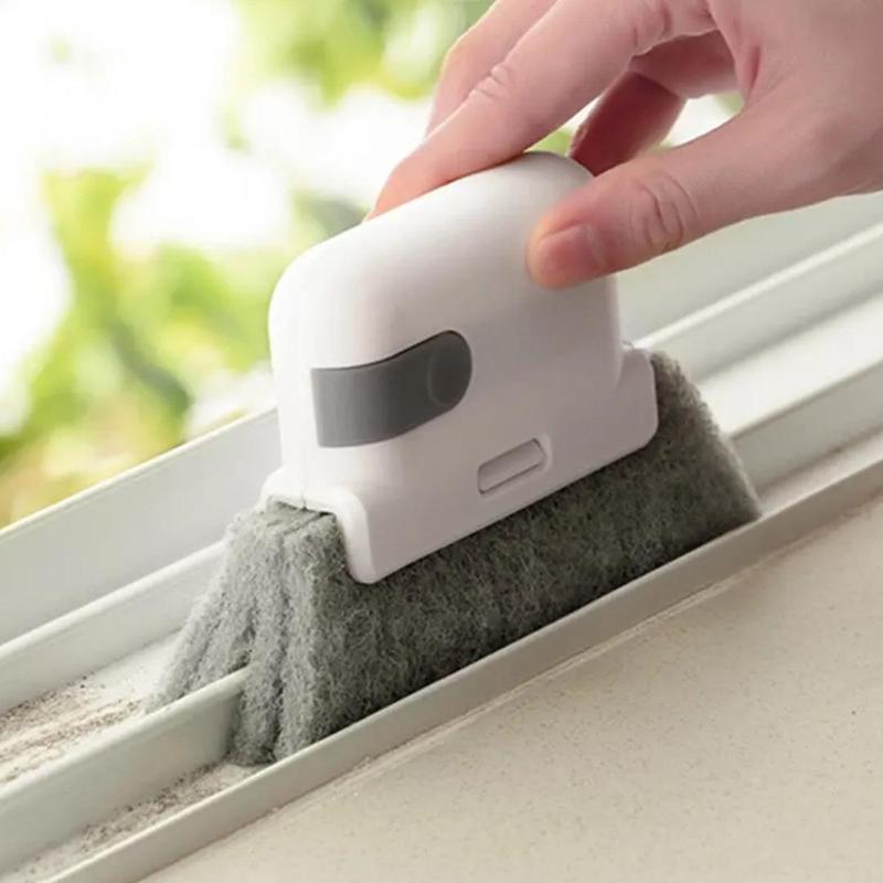 Window Cleaning Brush,Multifucation Groove Cleaning Brush for Household Use, 3 in 1 Window Sliding Door Track Cleaner, Sill, Tile Lines, Shutter, Car Vents, Keyboard, Small Spaces Clean Kit