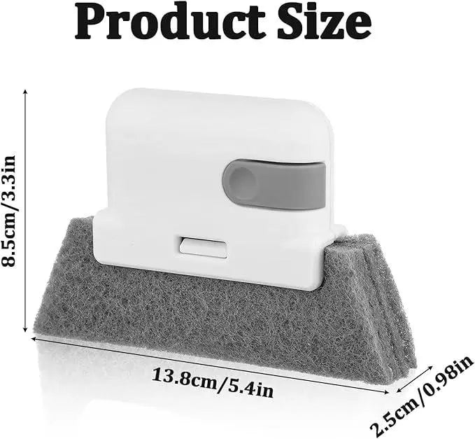 Window Cleaning Brush,Multifucation Groove Cleaning Brush for Household Use, 3 in 1 Window Sliding Door Track Cleaner, Sill, Tile Lines, Shutter, Car Vents, Keyboard, Small Spaces Clean Kit