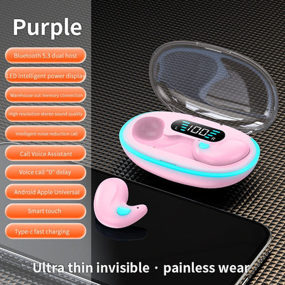 🏆Last 24 hours promotion, 40% to 80% off⏰Thin Waterproof Earbuds for Small Ears: Comfortable for Sleep, Exercise - No Pressure, Low Delay, Long Life