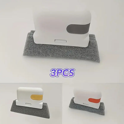 Window Cleaning Brush,Multifucation Groove Cleaning Brush for Household Use, 3 in 1 Window Sliding Door Track Cleaner, Sill, Tile Lines, Shutter, Car Vents, Keyboard, Small Spaces Clean Kit