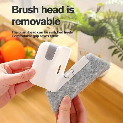 Window Cleaning Brush,Multifucation Groove Cleaning Brush for Household Use, 3 in 1 Window Sliding Door Track Cleaner, Sill, Tile Lines, Shutter, Car Vents, Keyboard, Small Spaces Clean Kit
